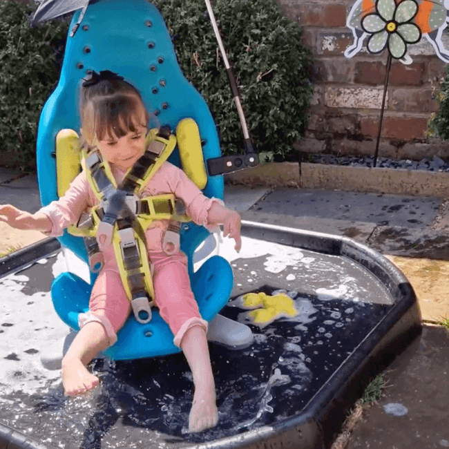 Asiento De Baño Para Bebé – Con Reposacabezas Ergonómico, Reclinable, Malla De Secado Rápido ¡y Alarma De Temperatura! Baño Seguro Y Cómodo.