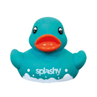 Able el pato viene con tu Splashy. Si te llevas a Splashy a la playa, él también quiere ir. No quiere perderse tu próxima aventura.