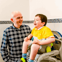 Child using GottaGo Toileting Seat