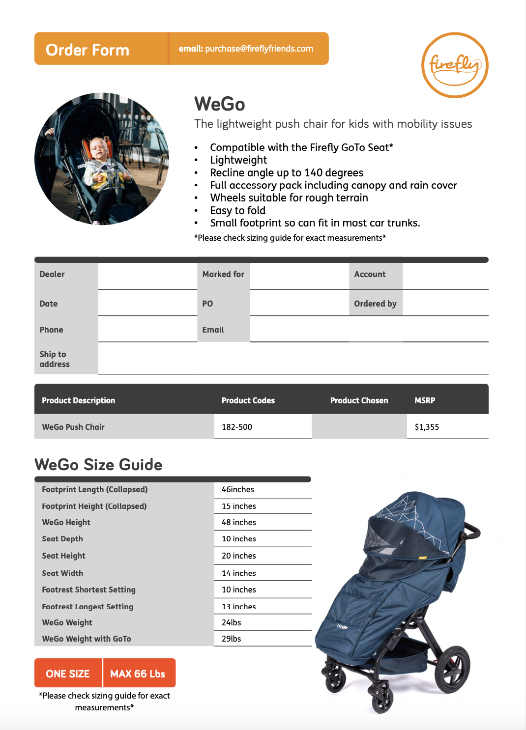 WeGo Order Form