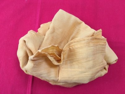 A natural linen scarf