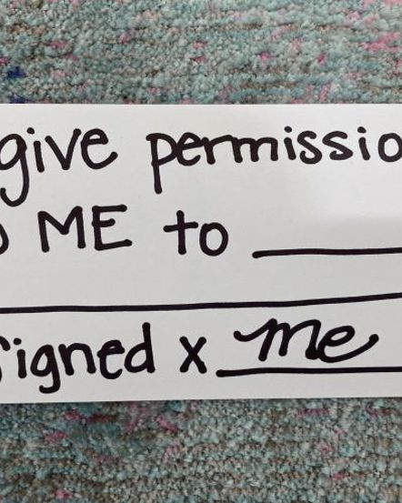 Permission to….