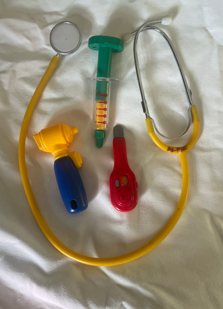 A toy medical kit