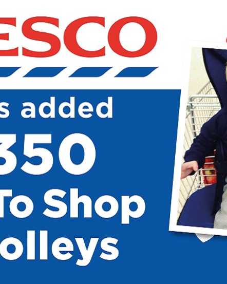 Tesco orders additional 350 GoTo Shop Trolleys
